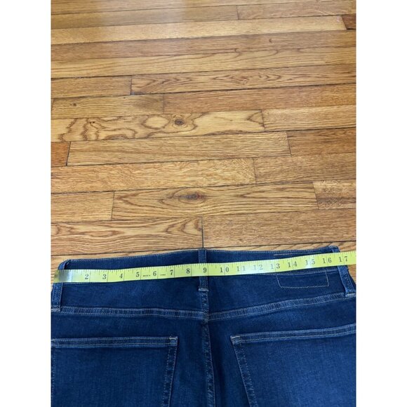 J. Crew Womens '03 Slim Jeans Sz 32 Blue Dark Wash Stretch Denim Pants RE-03-IDG - Picture 9 of 9